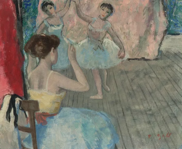 François Gall — Eugénie et les danseuses, répétition en coulisses