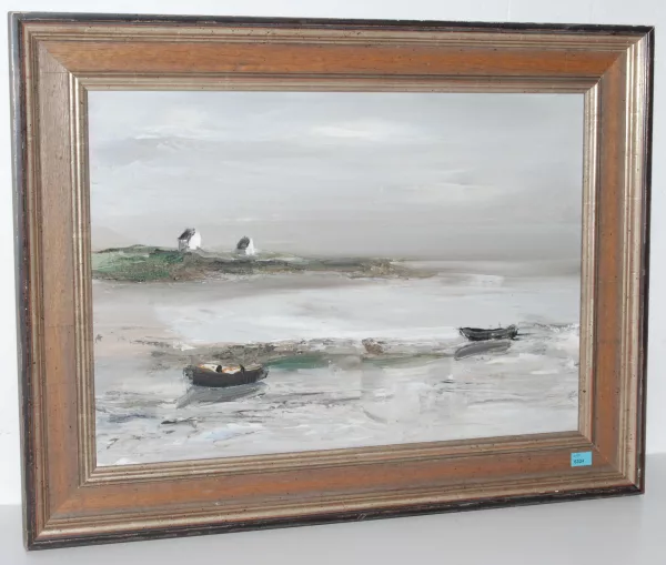 Georges Laporte — Küstenlandschaft mit Booten