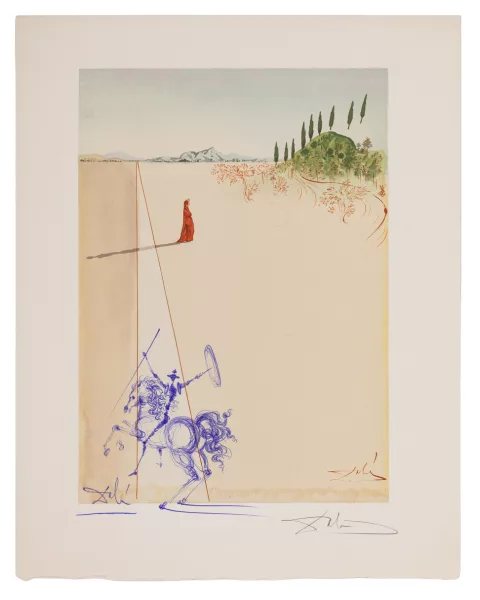 Salvador Dalí — Départ pour le grand voyage, série La Divine Comédie