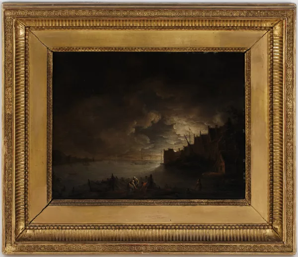 Petrus van Regemorter — Paysages animés au clair de lune et au lever du jour