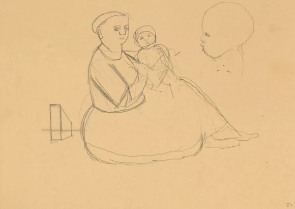 Pierre Tal Coat — Femme et enfant