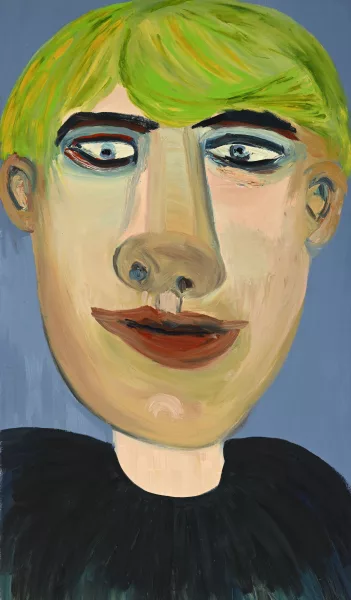 Martin Maloney — Untitled (Portrait Boy with Green Hair)