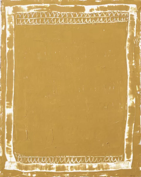 Joan Hernández Pijuan — Tancat ocre N°2, 2004