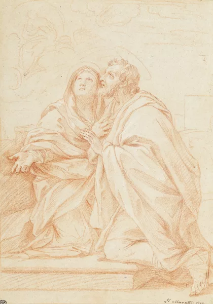 Carlo Maratta — Entwurf für Verkündigung der Heiligen Joachim und Anna