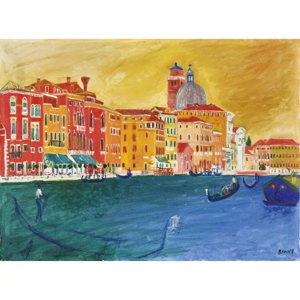 Emile Bonny — "Der Canal Grande in Venedig".
