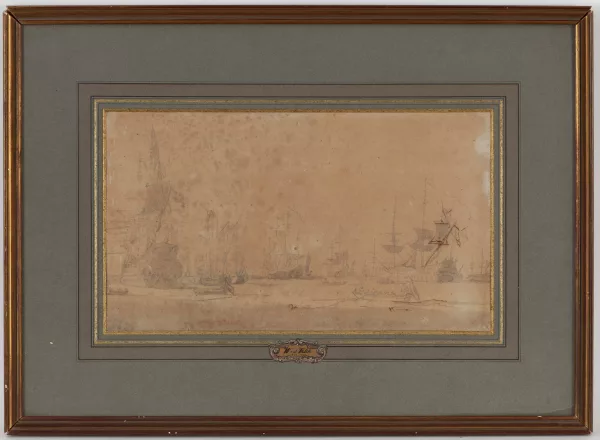 Willem Van de Velde le Jeune — Attribué à Willem II Van de Velde — Marine