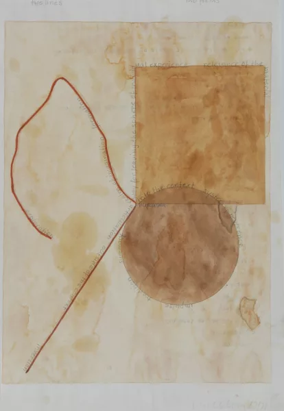 Franz Erhard Walther — Deux lignes — deux champs, 1969/71