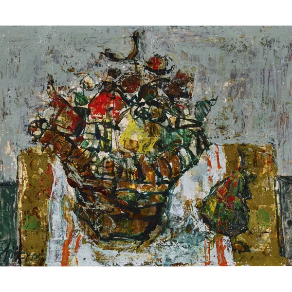 Paul Augustin Aïzpiri — Bouquet de fleurs.