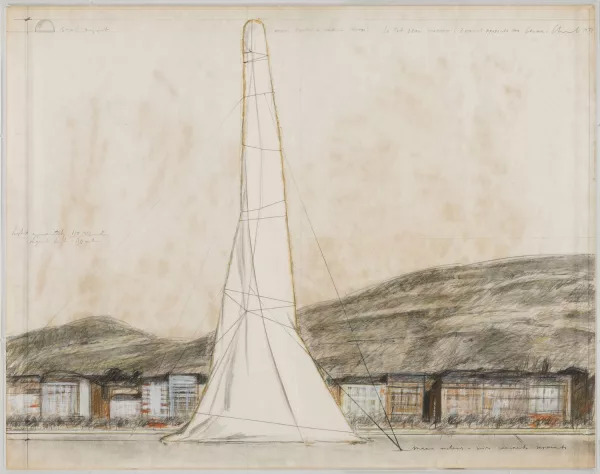 Christo — "Le Jet d'eau Wrapped"