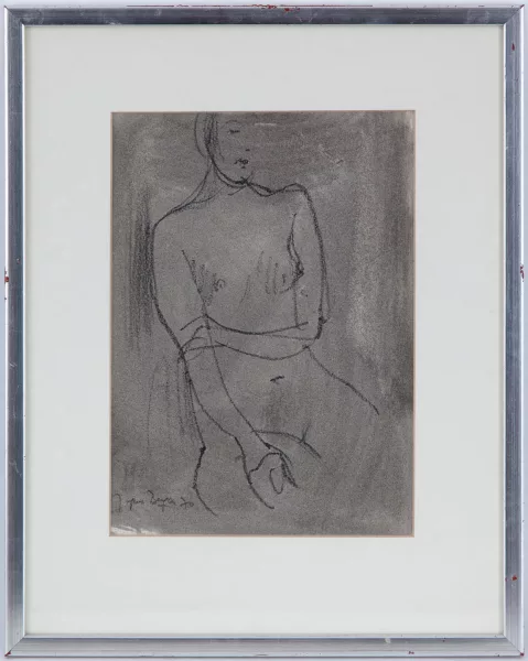 Jacques Berger — Etudes de nu féminin et de profil de femme