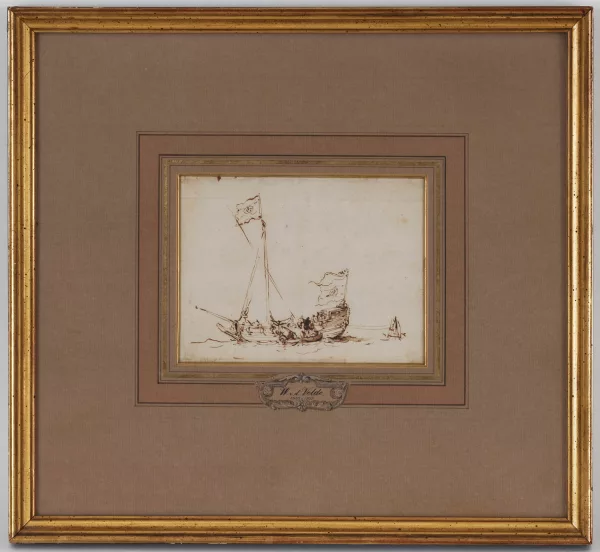 Willem Van de Velde le Jeune — Attribué à Willem II Van de Velde — Marine,