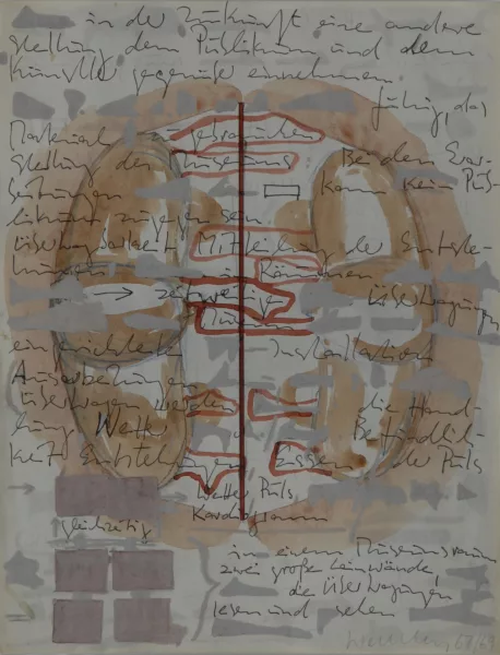 Franz Erhard Walther — Recto/verso : Sans titre, 1967/69