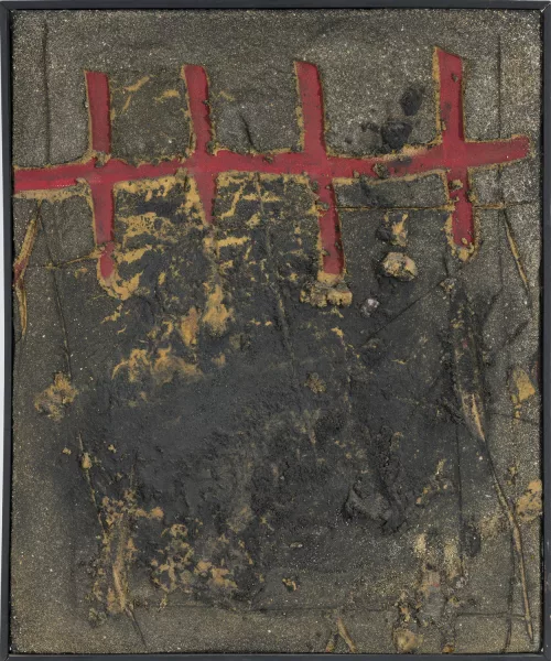 Antoni Tàpies — "Four Red Crosses",