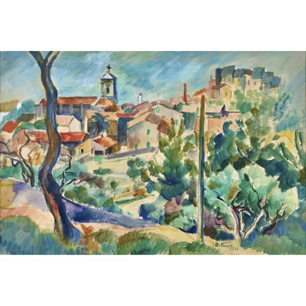 Othon Friesz — Landschaft in der Provence.