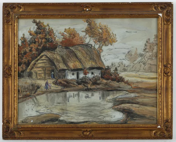 Jean Peské — Jean Peské (1870-1949), \\Chaumière au bord de