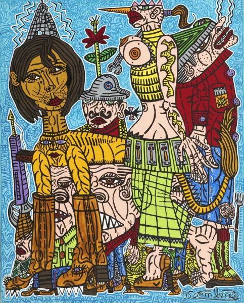 Robert Combas — La bande de joyeux tristes