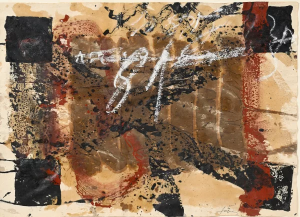 Antoni Tàpies — "Cuatro cuadrados negros y 81"