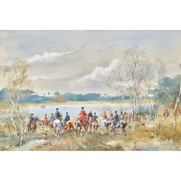 Karl Reille — Battue au bord du lac