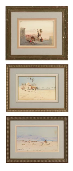 Augustus Osborne Lamplough — Originaltitel: Egyptian village scene