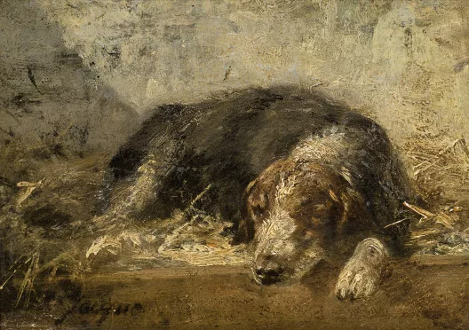 Charles Jacque — Schlafender Hund
