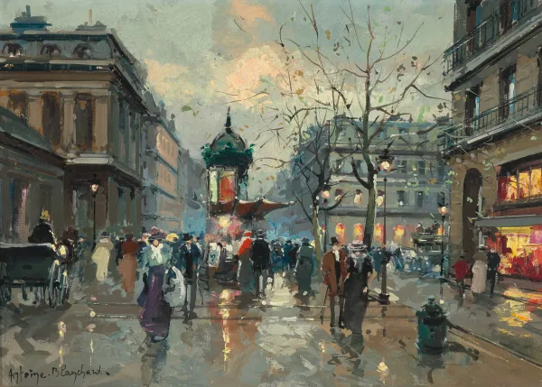 Antoine Blanchard — Place du Palais-Royal, Parigi