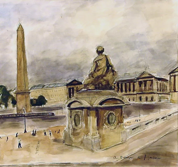 André Dunoyer de Segonzac — Paris, Place de la Concorde