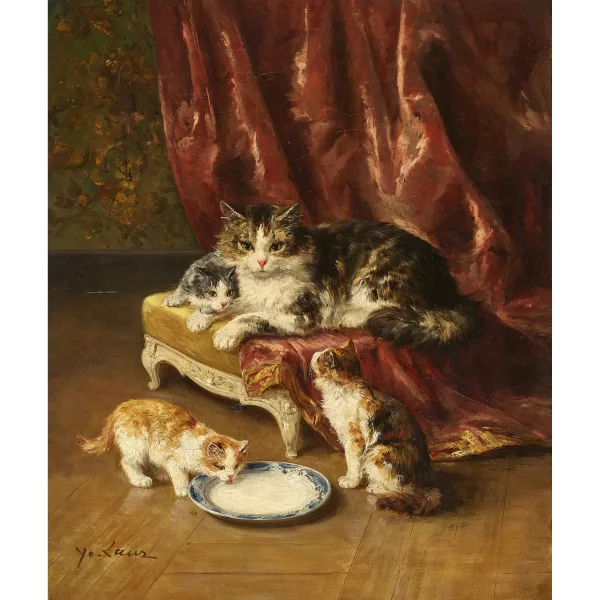 Marie Yvonne Laur — Die Katzenfamilie.