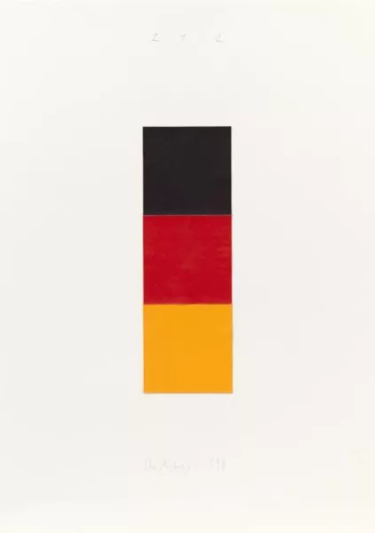 Gerhard Richter — Noir, rouge, or I