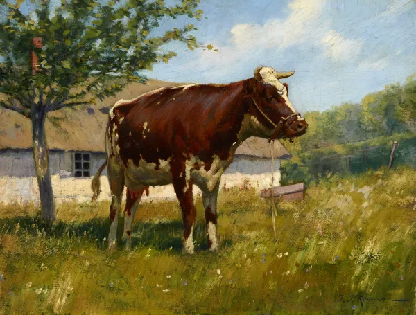 Jean Jacques Rousseau — Rind auf Weide