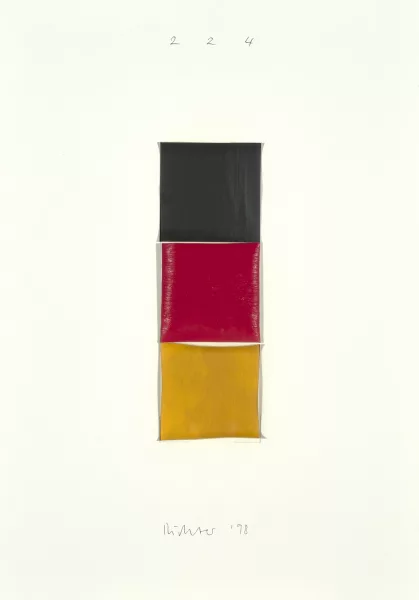 Gerhard Richter — Noir, rouge, or I, 1998