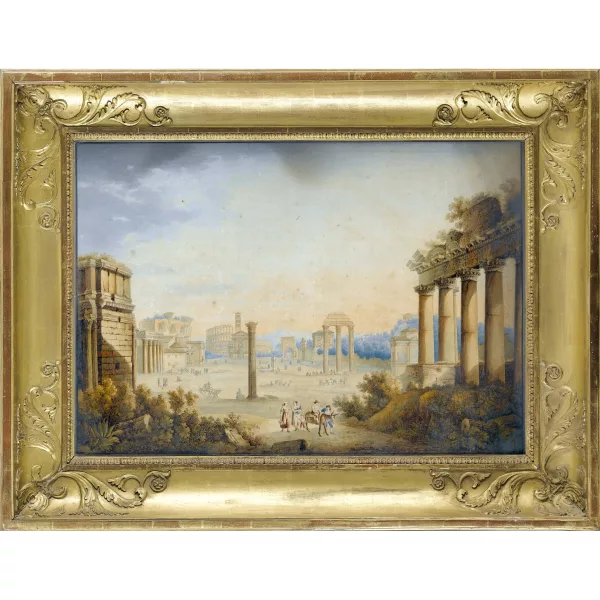 Kaisermann, Franz — Vue du Forum au lever du Soleil.