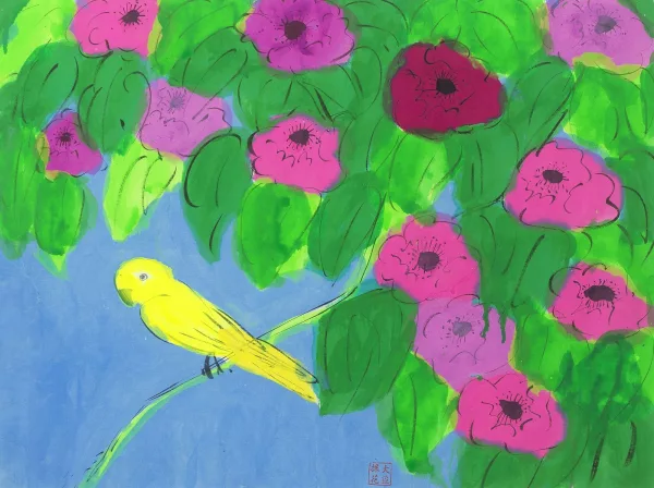 Walasse Ting — Le Perroquet Jaune