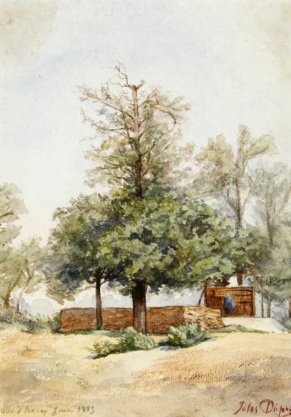 Jules Dupré — Bäume in der Nähe von Ville d'Avray