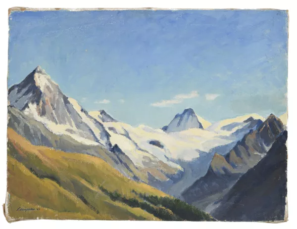 FRÉDY HUNGRECKER — Paysage enneigé