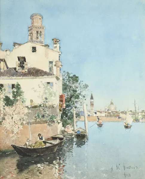 Martín Rico — Vue de Venise depuis le canal