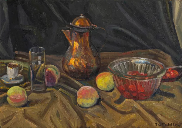 Theodoros Markellos — Nature morte à la cafetière,