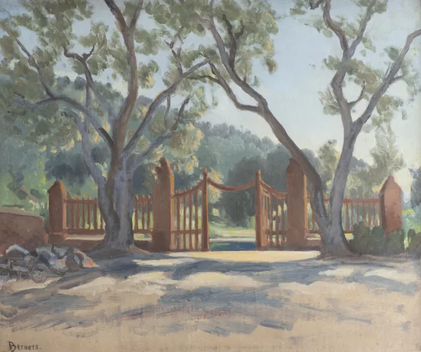 Gerald Hugh BERNERS — Garden gate, Menton
