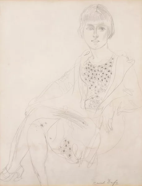 Raoul Dufy — Portrait de jeune fille