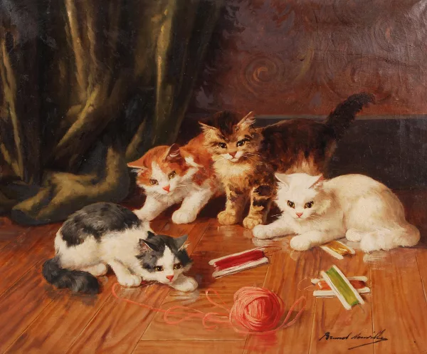 Alfred-Arthur Brunel de Neuville — Jeux de chats
