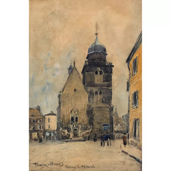 Frank Myers Boggs — Die Tour Saint-Nicolas im burgundischen Paray-le-Monial.
