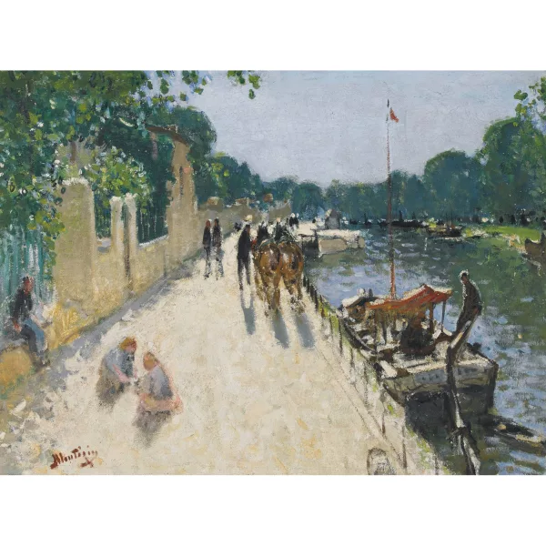 Pierre Eugène Montézin — "Au bord du Loing".