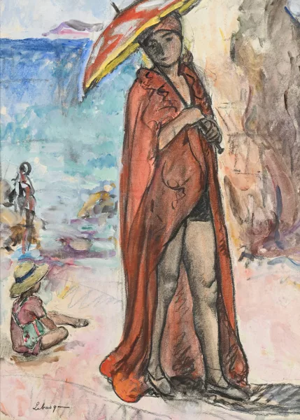 Henri Lebasque — La baigneuse,