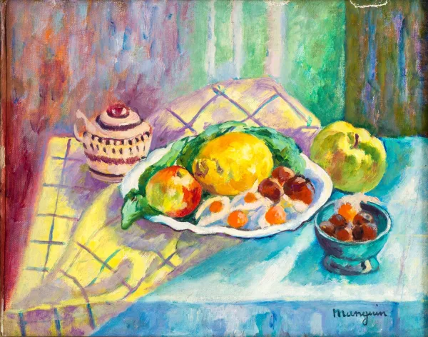Henri Manguin — Pommes, citrons et physalis,