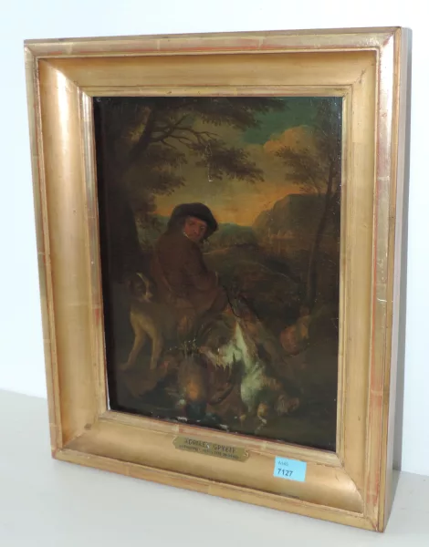 Adriaen de Gryeff — Attribué à Gryeff, Adriaen de — zugeschrieben Jäger mit Hund