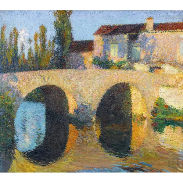 Henri Martin — "Le Pont à Labastide du Vert en été vers midi".