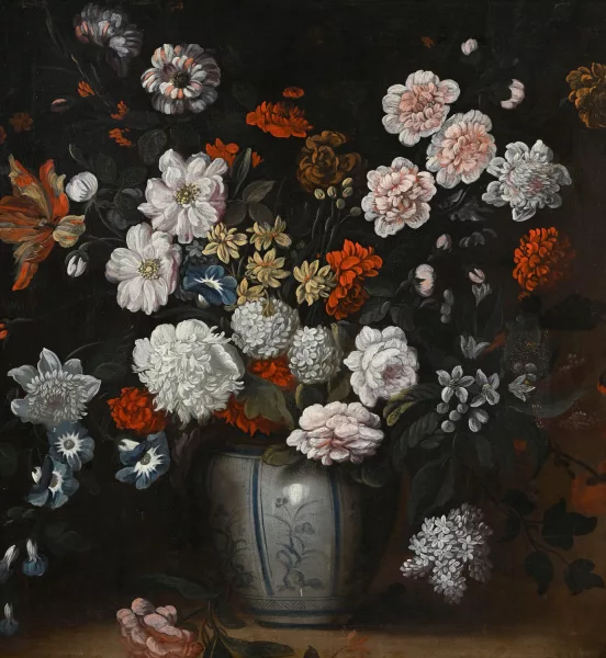 Pieter Casteels III — Suiveur de Pieter III Casteels — Nature morte aux fleurs,
