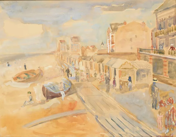 Constantin Terechkovitch — "Plage d'Etretat"