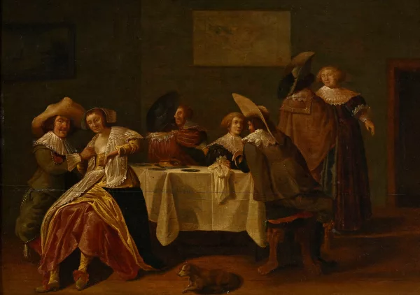 Pieter Codde — Suiveur de Pieter Jacobsz. Codde — Elégante compagnie