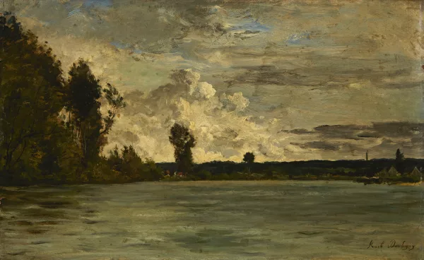 Karl Daubigny — Uferlandschaft