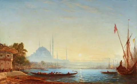 Félix Ziem — Blick auf Istanbul und den Bosporus